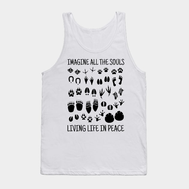 Imagine all the souls living life in Peace. Tank Top by illusteek